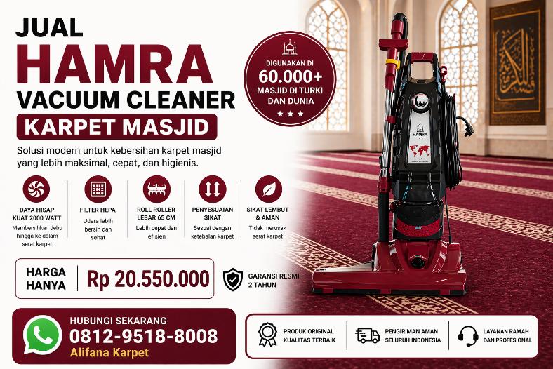 Hamra Vacuum Cleaner Karpet Masjid kmmy