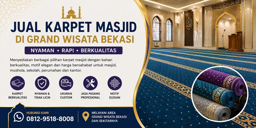 Jual Karpet Masjid di Grand Wisata Bekasi