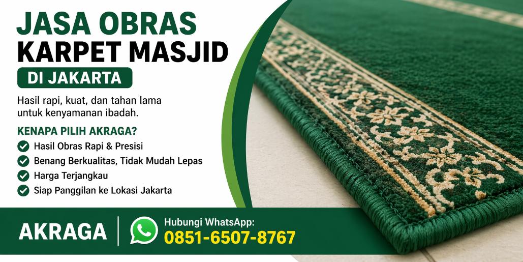 jasa obras karpet masjid jakarta kmmy