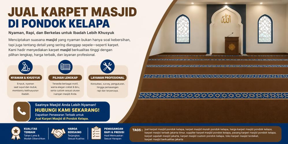 jual karpet masjid di pondok kelapa myid