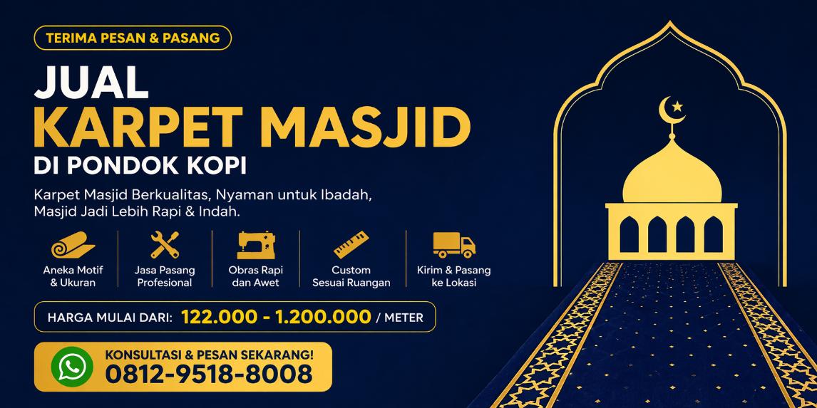 jual karpet masjid di pondok kopi
