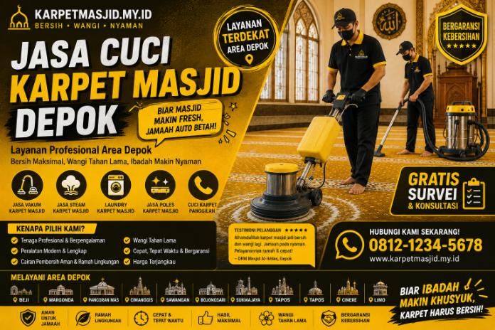 Jasa Cuci Karpet Masjid di Depok kmmy