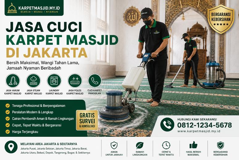 Jasa Cuci Karpet Masjid di Jakarta kmmy
