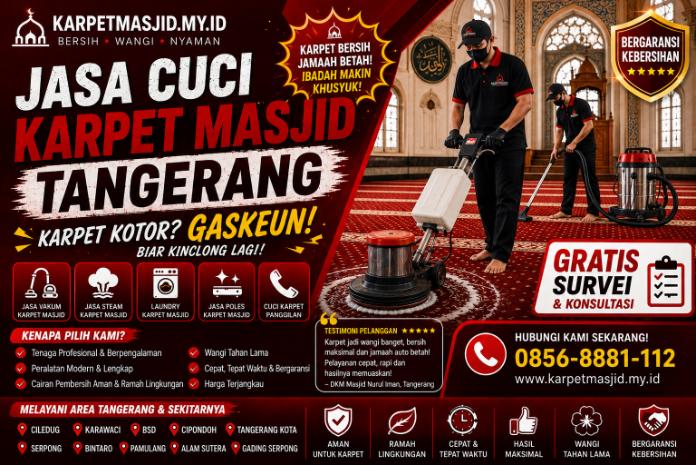 Jasa Cuci Karpet Masjid di Tangerang kmmy