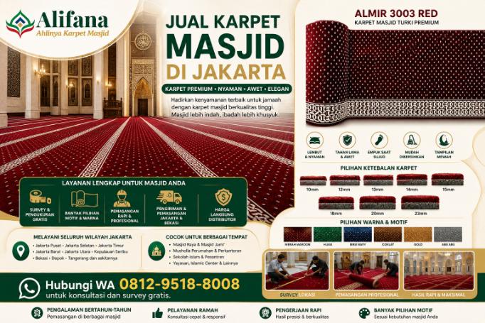 Jual Karpet Masjid Jakarta kmmy