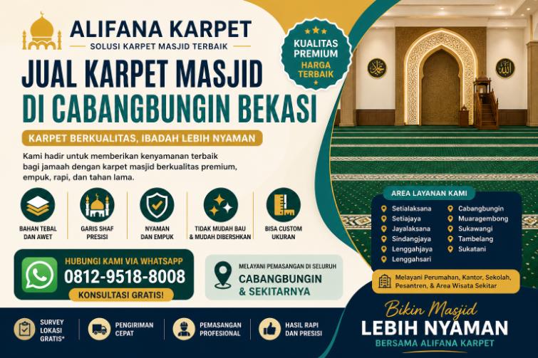 Jual karpet masjid di Cabangbungin kmmy